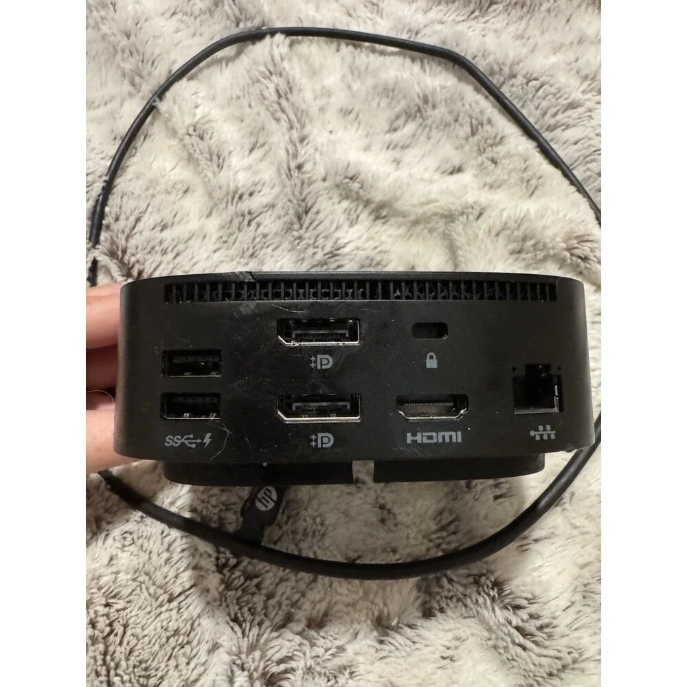 HP USB-C Docking Station Black, USB 3.0, DisplayPort, HDMI, Ethernet Ports